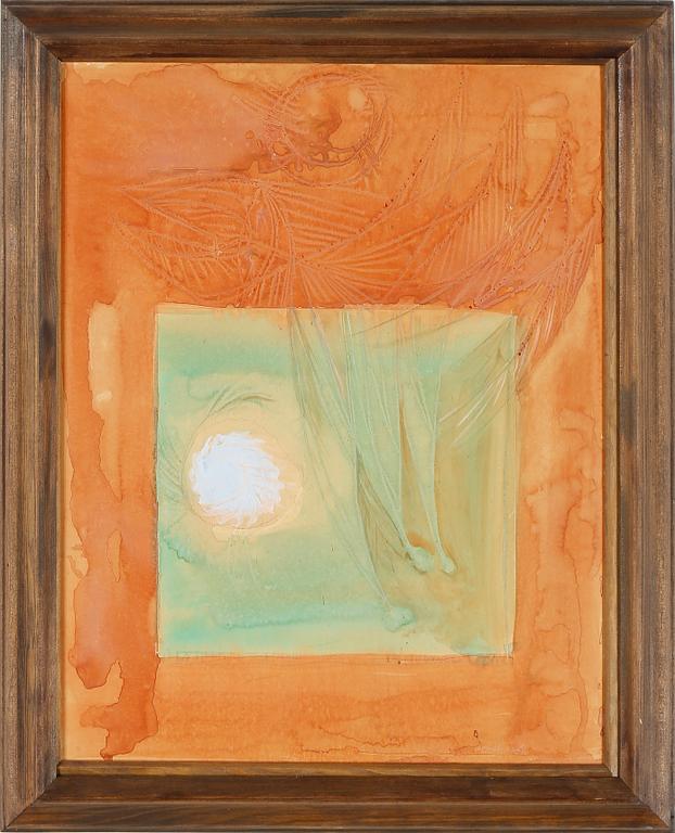 CARL OTTO HULTÉN, blandteknik med relief, signerad.