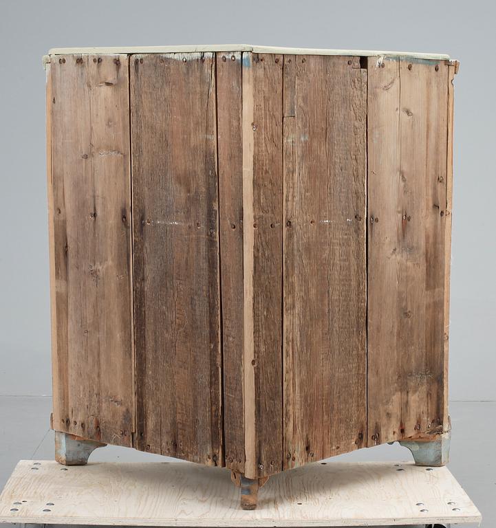HÖRNSKÅP, allmoge, 1800-tal. Ljusdal, Hälsingland.