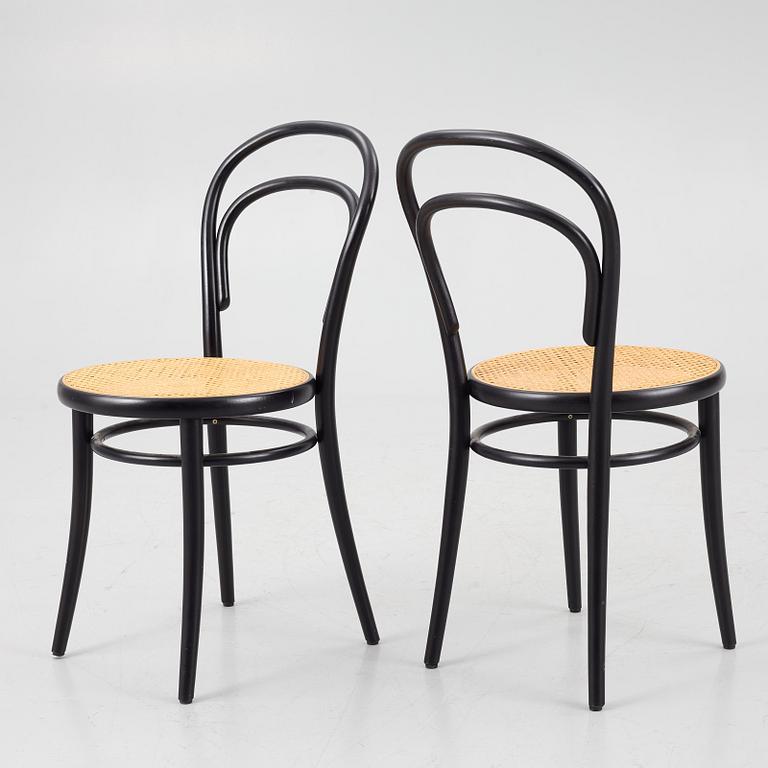 Michael Thonet, stolar, 3 st, modell 14, Ton.