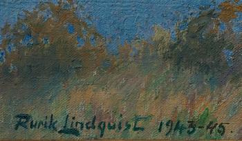 RURIK LINDQUIST, olja på duk, sign. och dat. 1943-45.
