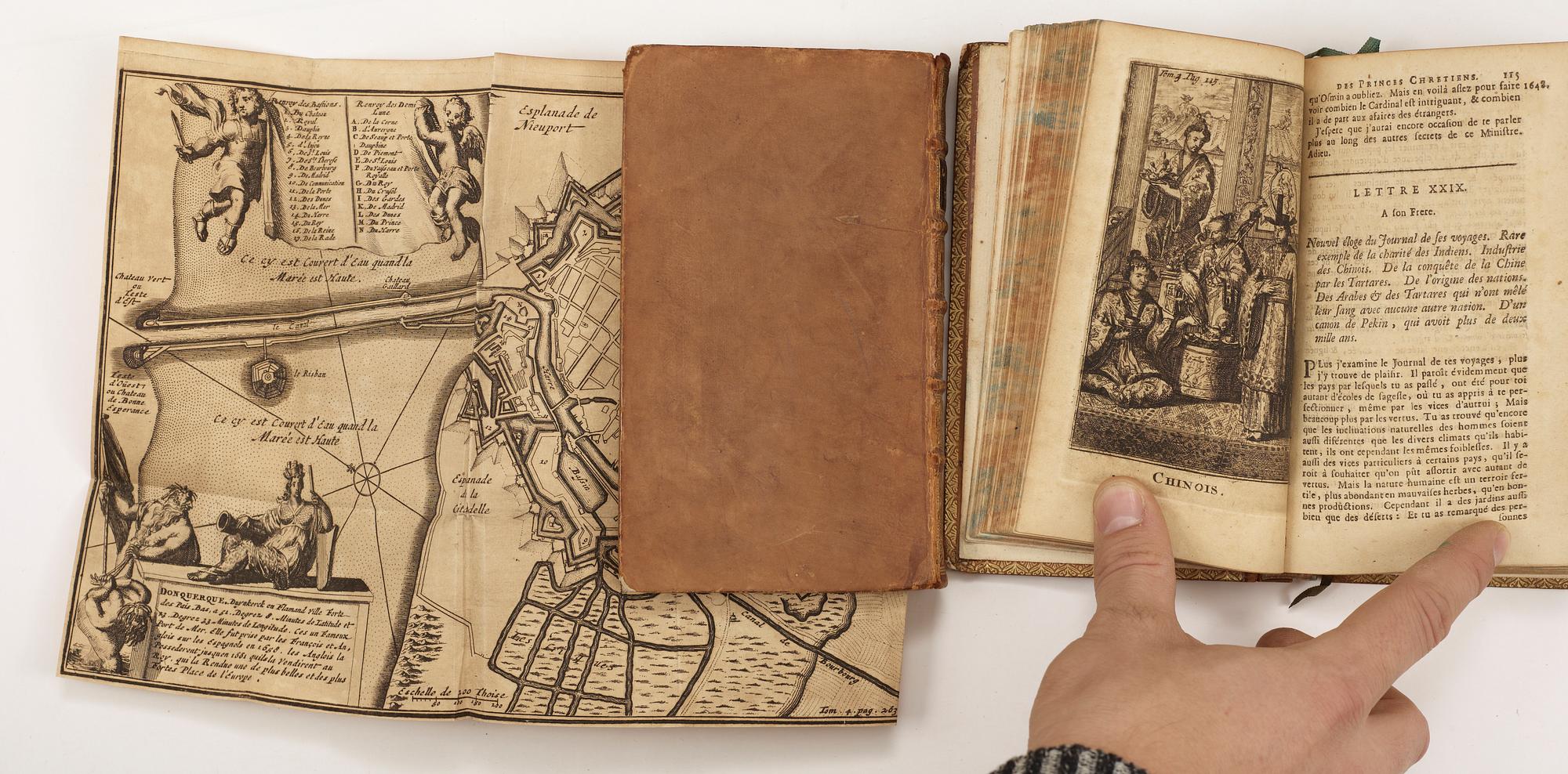 BOKVERK, 5 vol, "L`Espion(Turc)dans les cours des Prices Chretiens..." I-V, av GP. Marana, Köln 1699-1700.