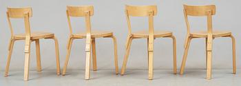 STOLAR, 4 st, Alvar Aalto, Artek.