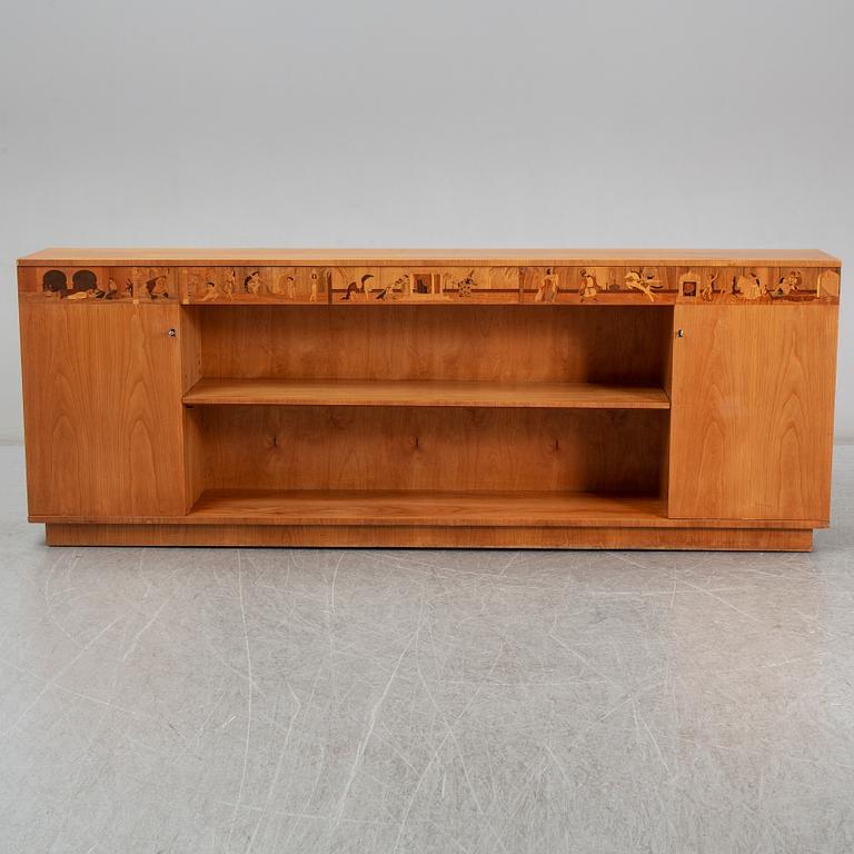 A 1930s sideboard, possibly by Mjölby Intarsia, Sweden.