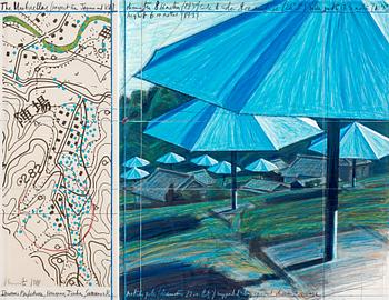 466. Christo & Jeanne-Claude, "The Umbrellas (Project for Japan and USA)".