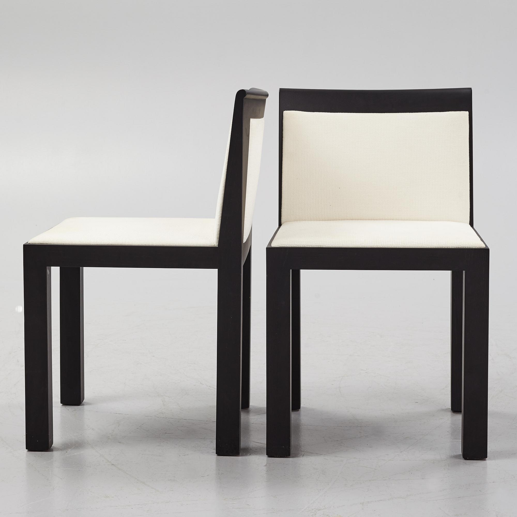 Aldo Rossi & Luca Meda, a set of six 'Teatro' chairs from Molteni, Italy.