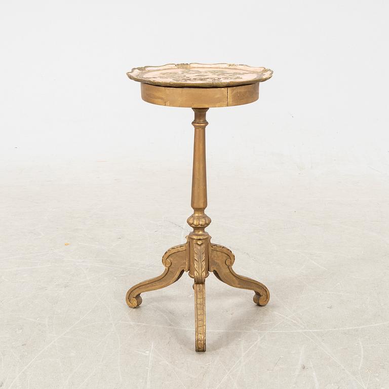 A bronzed neo Rococo table alter part of the 19th century.