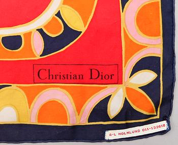 SCARVES, 4 st, bla Christian Dior, 1900-talets tredje kvarta.