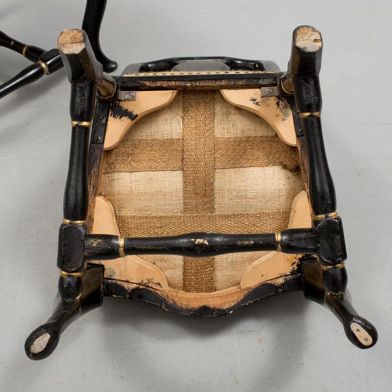 STOLAR, ett par, senbarock, 1700-tal.