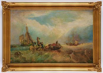 Clarkson Frederick Stanfield, Market boat on the Scheldt.