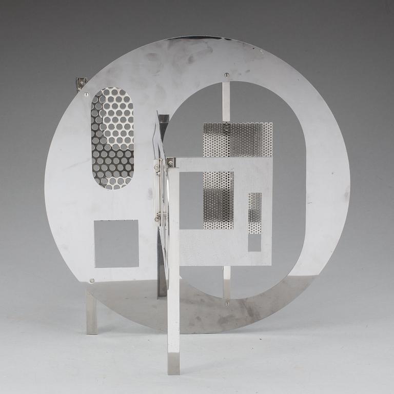 OKÄND KONSTNÄR, vitmetall, ej signerad.