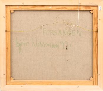 Björn Wessman, olja på duk signerad och daterad 1991.