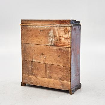 A painted cabinet, 19th Century.