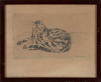 Théophile Steinlen · THÉOPHILE STEINLEN, etsning, signerad.