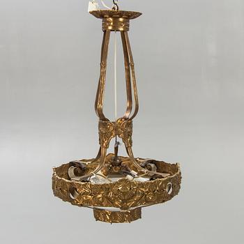 Ceiling lamp possibly Böhlmark's lamp factory, 1909-1924, Art Nouveau.