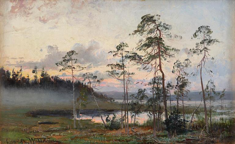 Charlotte Wahlström, Skymning vid vattnet.