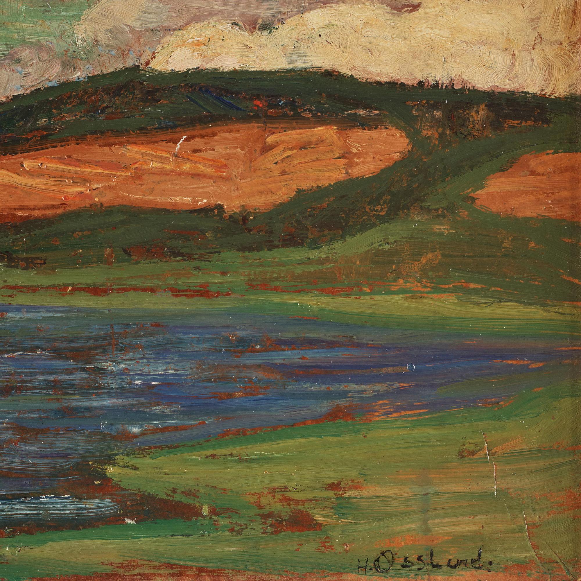 Helmer Osslund, Lake landscape.