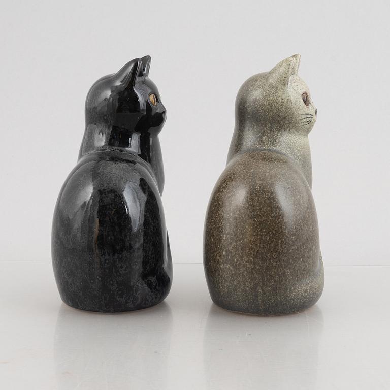 Lisa Larson, a pair of stoneware figurines, "Murre", Sweden.