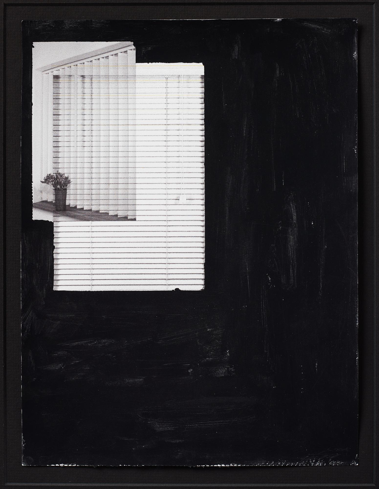 Zak Kitnick, signed and indistinctly dated. Mixed media on paper.