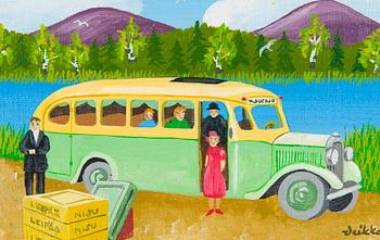 Veikko Sirén, "Matkatauolla" (På en resa-paus).