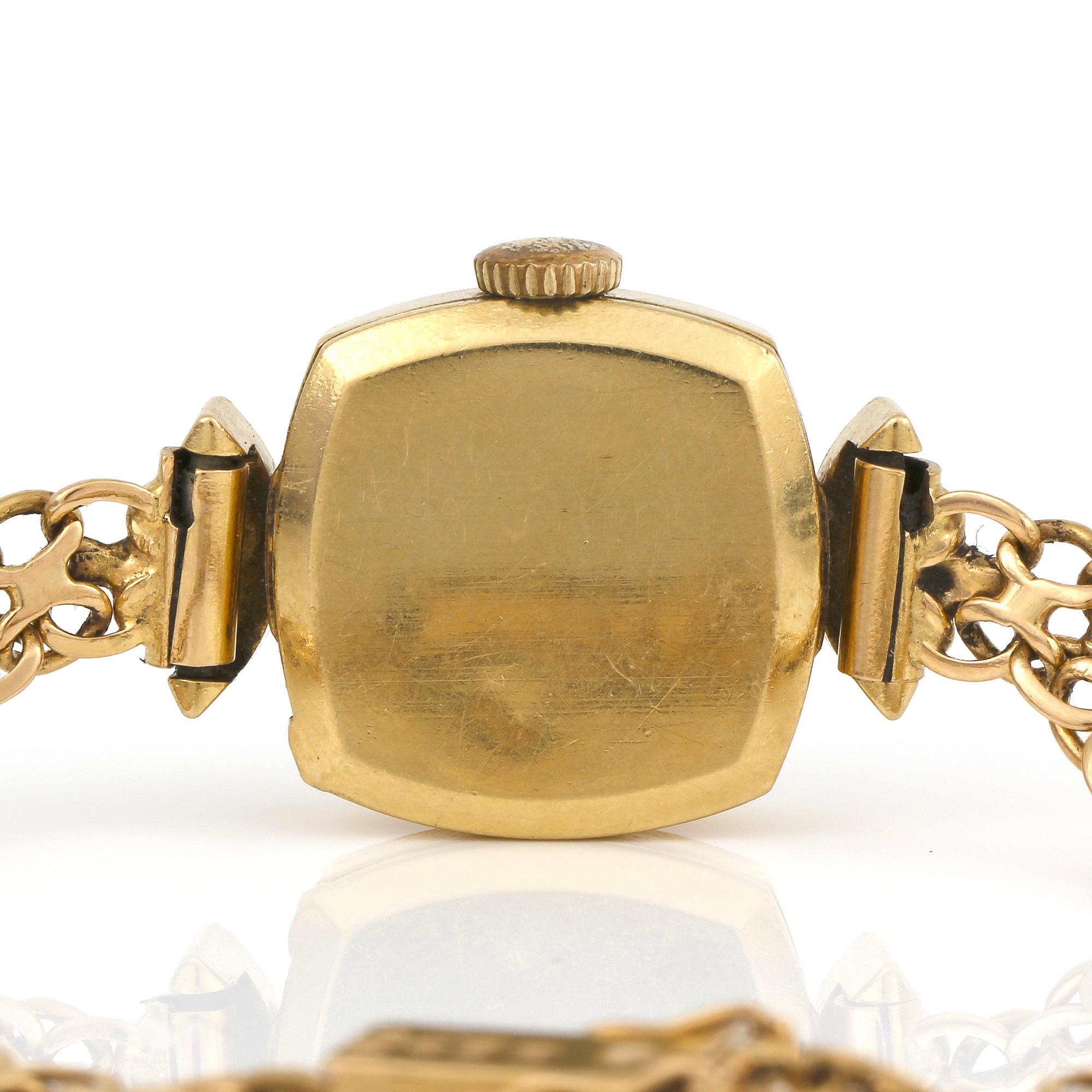 ARMBANDSUR, Tissot, Schweiz, armbandet 18K guld Ädelsmycken, Stockholm, 1958. Vikt ca 17,06 g.