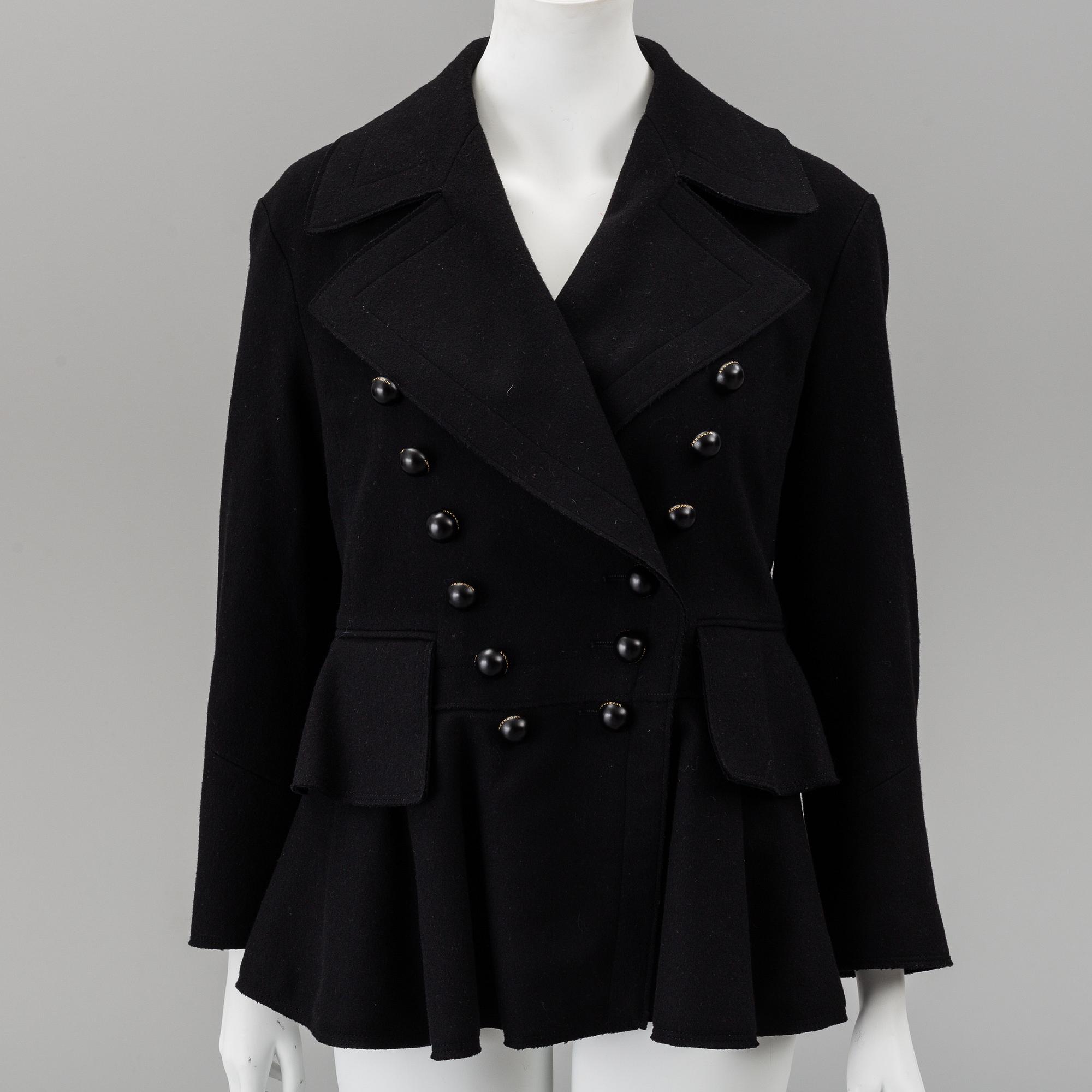 BURBERRY, wool coat.