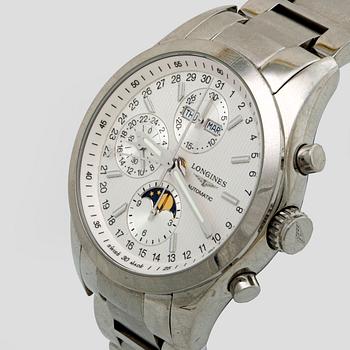 Longines - Conquest ClassicChronograph Moonphase wristwatch 41 mm.