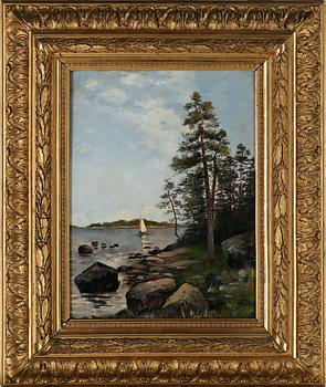 OKÄND KONSTNÄR, olja på duk, 1900-talets första hälft.