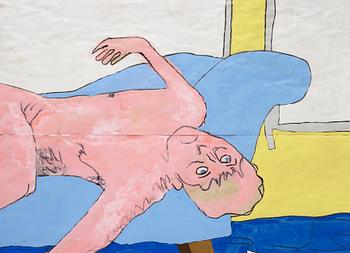 JIMMY MERRIS, Acrylic and lacquer on masking paper.