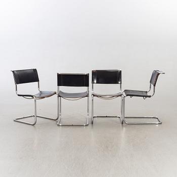 A set of four 'B33' Marcel Breuer chairs. Second half of 20th century-.