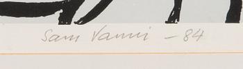 SAM VANNI, serigraph, signed and dated -84, numbered 9/100.
