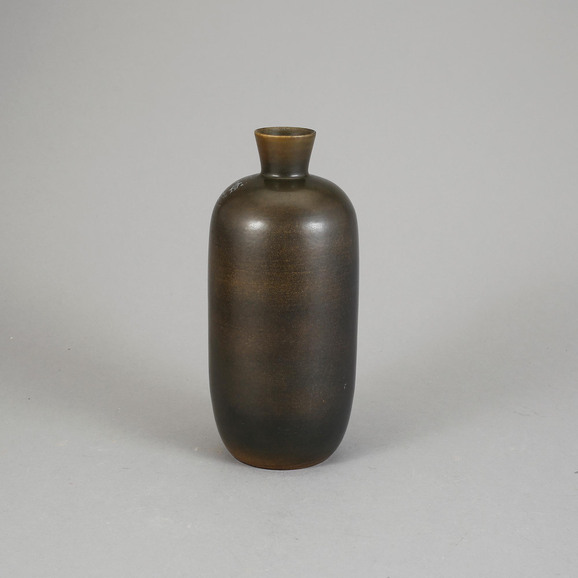 VAS/BORDSLAMPFOT,  stengods, Carl-Harry Stålhane, Rörstrand, 1950-tal.