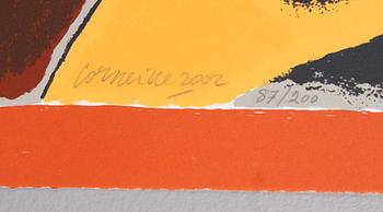 BEVERLOO CORNEILLE, färglitografi, sign o dat 2002, numr 87/200.