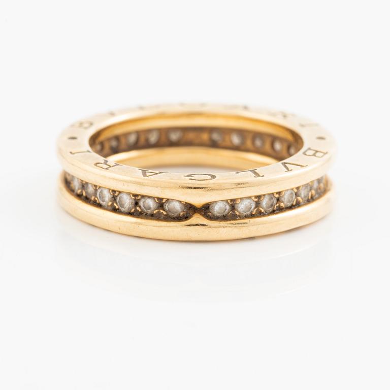 Bulgari, ring, B.Zero1, 18K gold with brilliant-cut diamonds.