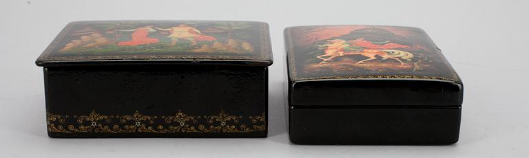 LACKDOSOR, 2 st, Sovjetunionen, 1900-tal.