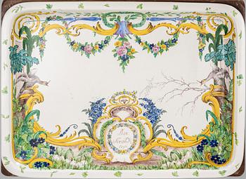 A Swedish rococo tea table with an associated top, 18th and 20th century.