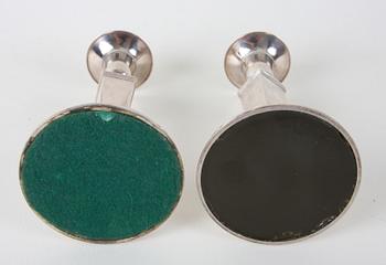 LJUSSTAKAR, ett par, silver, G.A.B 1959.