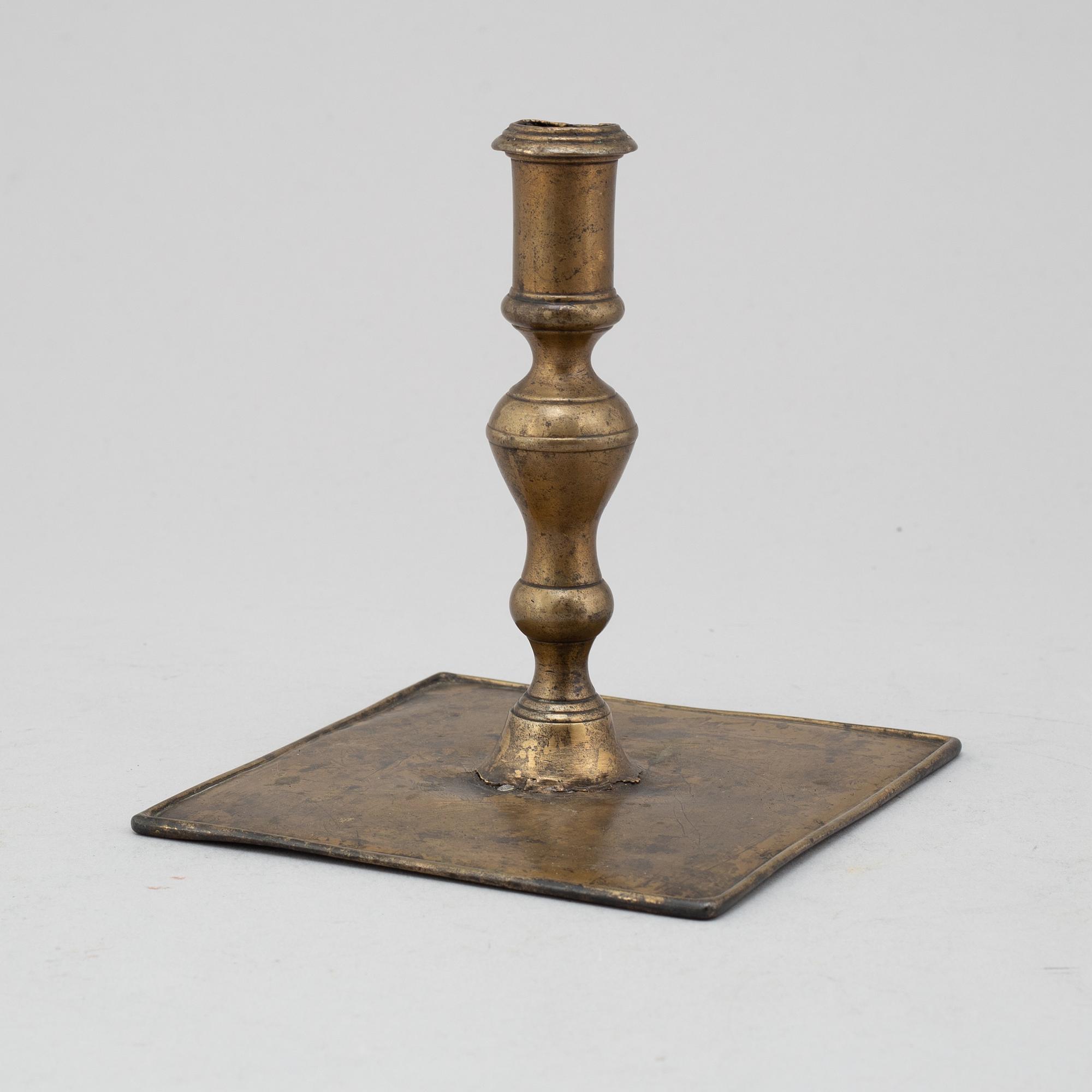 LJUSSTAKE, brons, 1600-tal.