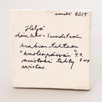 HELJÄ LIUKKO-SUNDSTRÖM, veistos, signeerattu Heljä L-S Arabia.