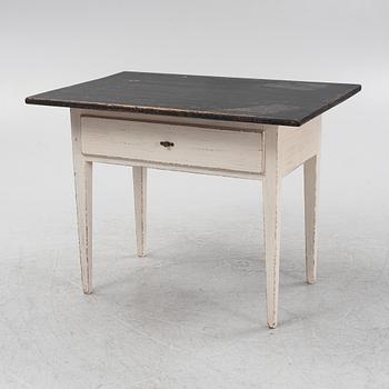 A painted table, 19th Century.