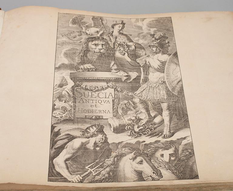 KIRJA, Svecia Antiqua et Hodierna, J & A Riis 1856 Tukholma.