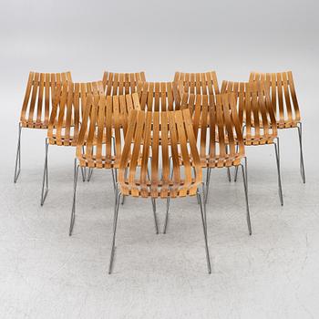 Hans Brattrud, ten chairs, 'Scandia Junior', Hove Möbler, Norway.