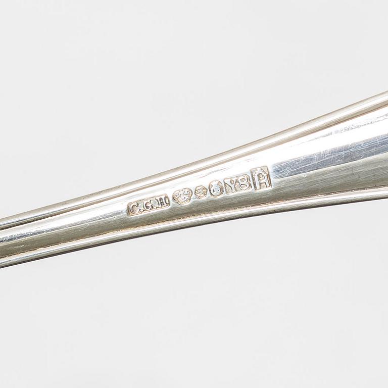 A swedish silver cutlery, 'Viktoria', CG Hallberg, Stockholm.