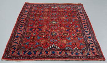 MATTA, semiantik Bidjar, ca 203 x 144,5 cm (samt kortsidorna med 2,5 respektive 3 cm slätväv).