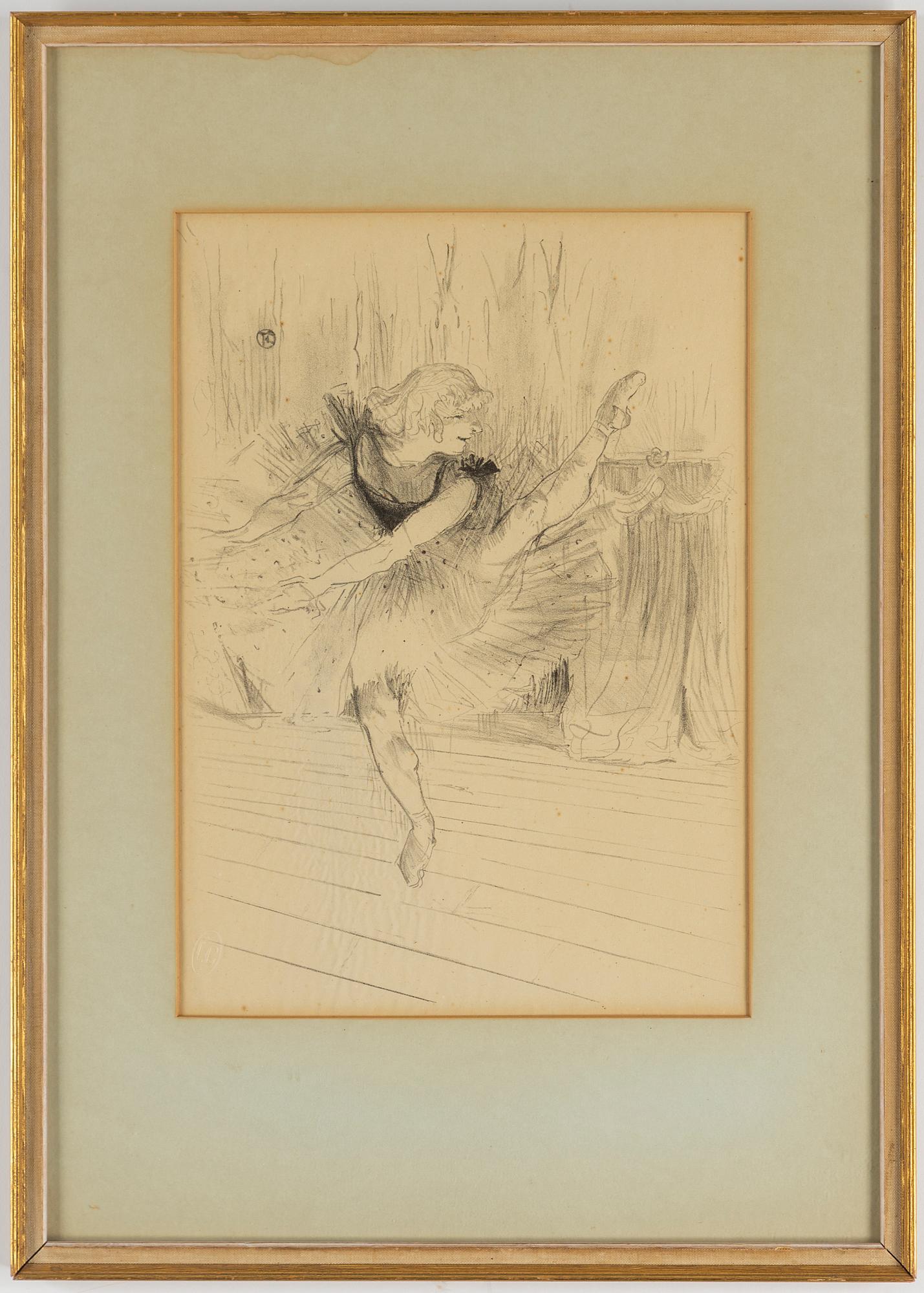 HENRI DE TOULOUSE-LAUTREC, efter, litografi, utgiven av Librairie Grund, 1948-1950, signerad i trycket.