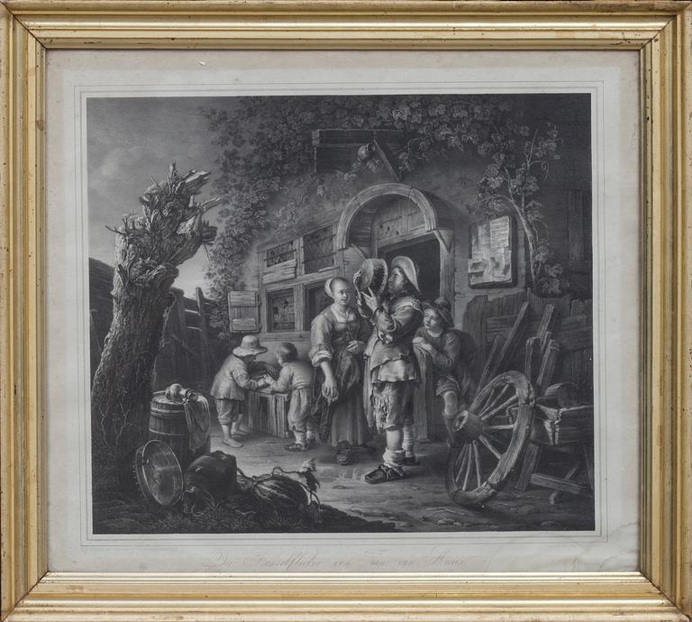 KOPPARSTICK, 3 st, Dresden, 1800-tal.