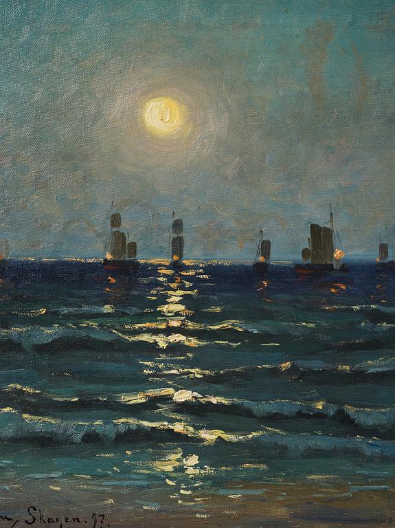 Valdemar Nyström, Moonlight in Skagen.