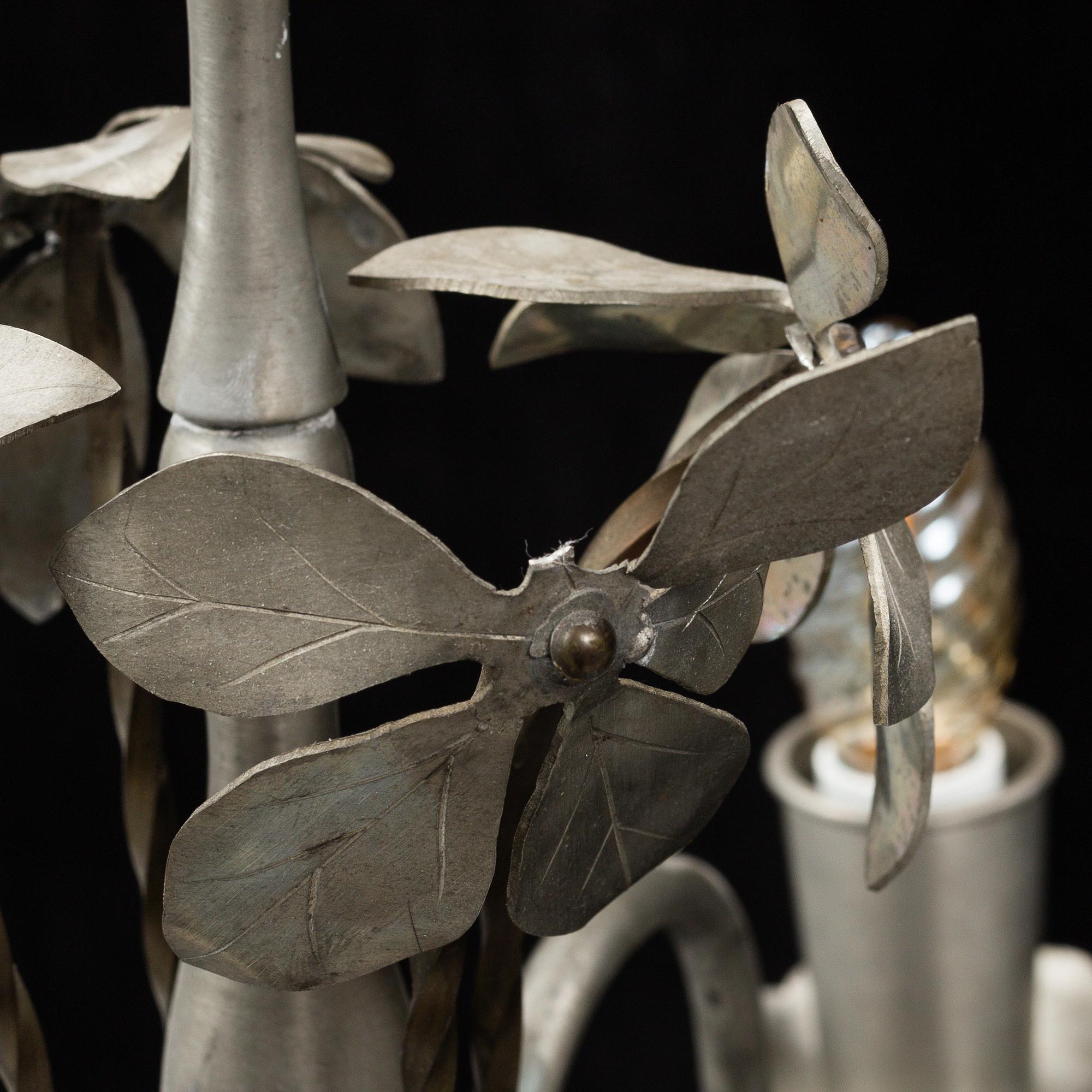 ESTRID ERICSON, a model 104 pewter chandelier, Svenskt Tenn, 1920's.