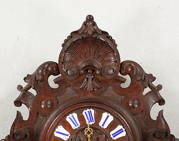 A wall clock, first half of the 20th century.