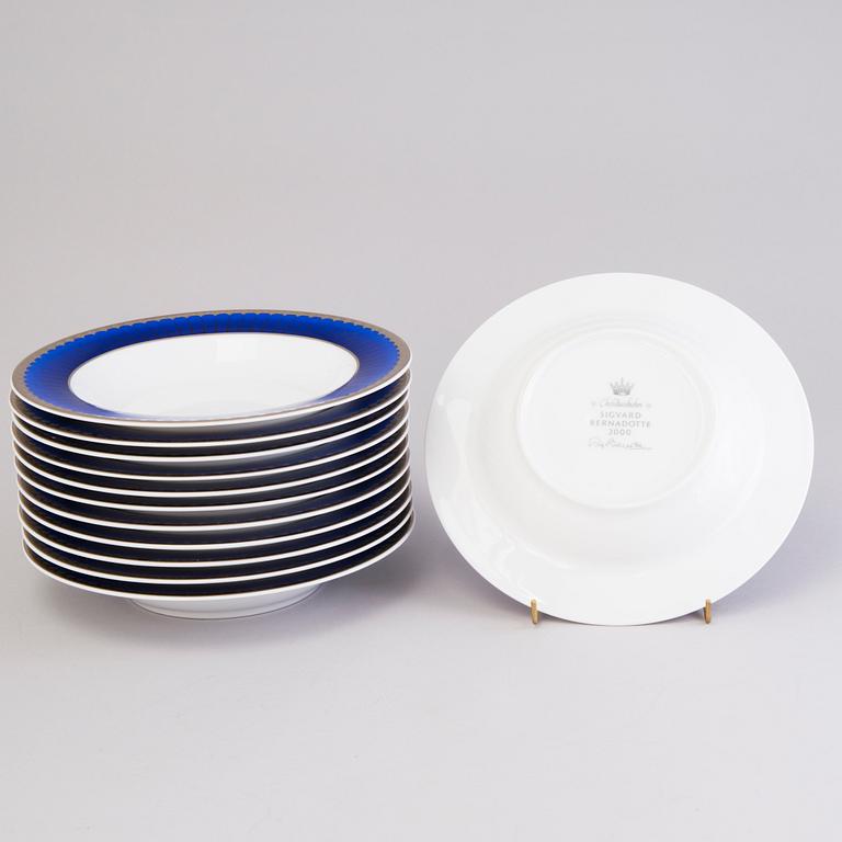 SIGVARD BERNADOTTE, A 58-piece porcelain dinner set, "Christineholm".