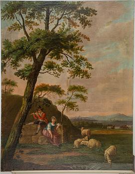 Wall painting, 5, early 19th Century, oil on canvas/panel.